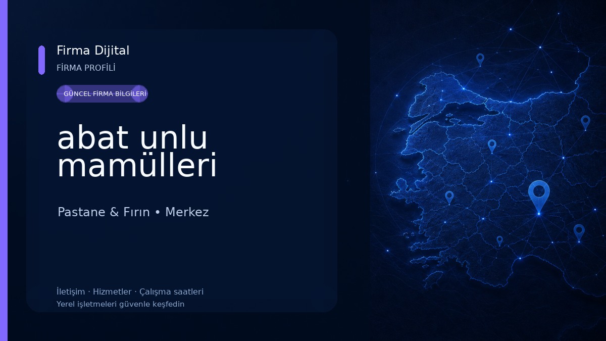 abat unlu mamülleri Pastane & Fırın