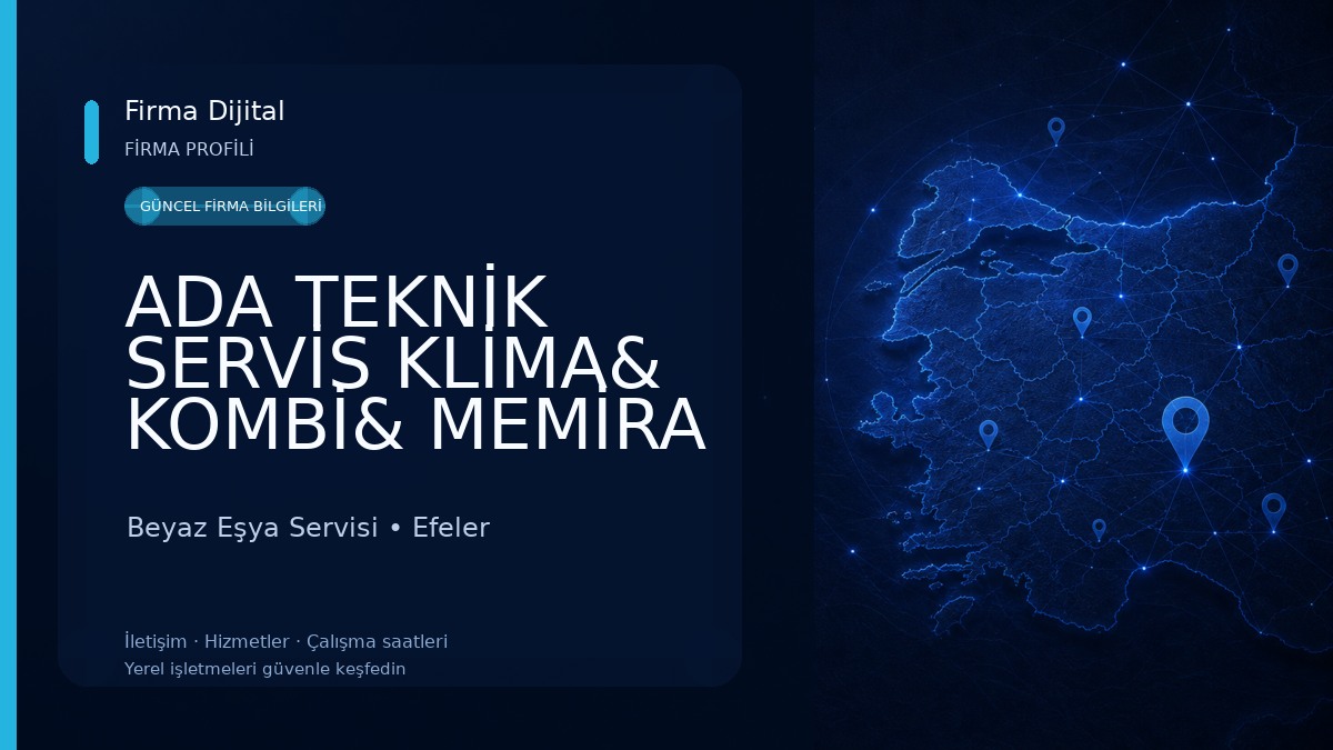 ADA TEKNİK SERVİS KLİMA& KOMBİ& MEMİRA KLİMA YETKİLİ SERVİS Beyaz Eşya Servisi