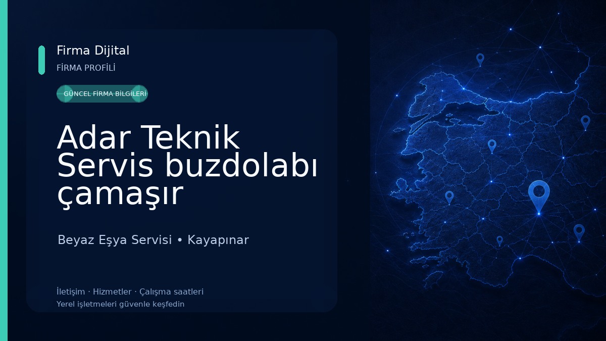 Adar Teknik Servis buzdolabı çamaşır makinası tv tamir servisi