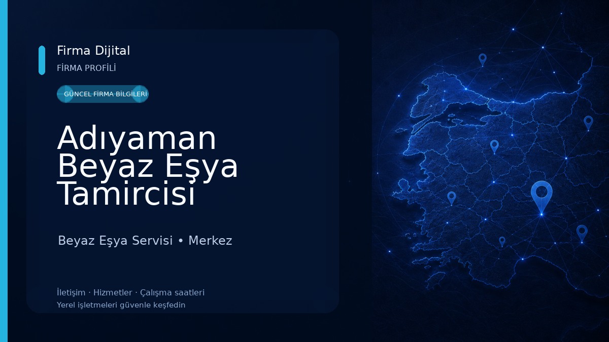 Adıyaman Beyaz Eşya Tamircisi 