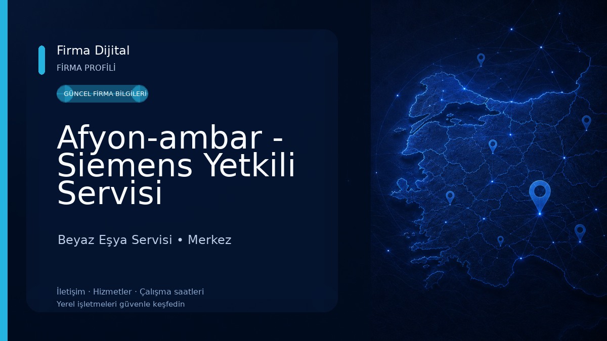 Afyon-ambar - Siemens Yetkili Servisi Beyaz Eşya Servisi