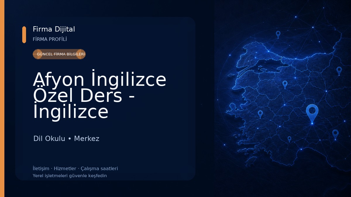 Afyon İngilizce Özel Ders - İngilizce Öğretmeni | HAVVA KAYACIK 