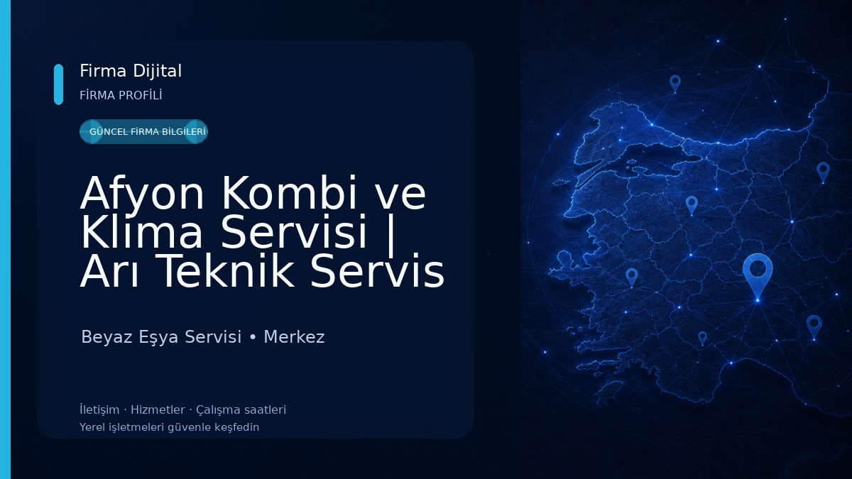 Afyon Kombi ve Klima Servisi | Arı Teknik Servis Beyaz Eşya Servisi