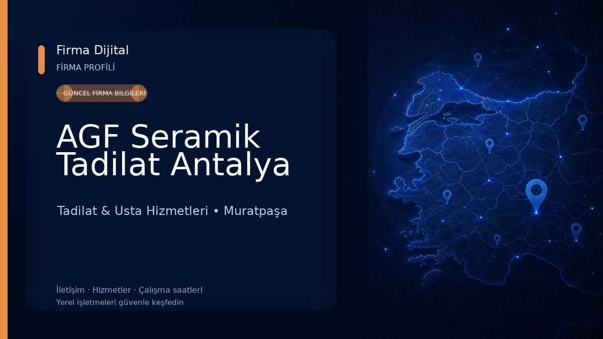 AGF Seramik Tadilat Antalya 