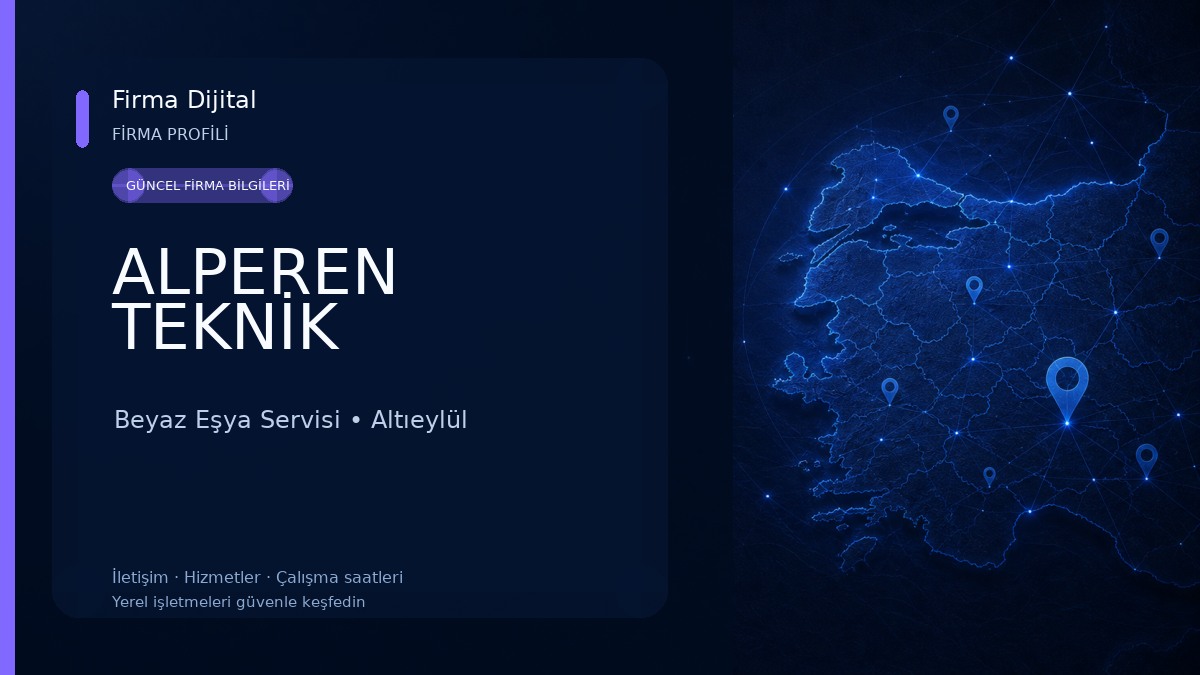 ALPEREN TEKNİK Beyaz Eşya Servisi
