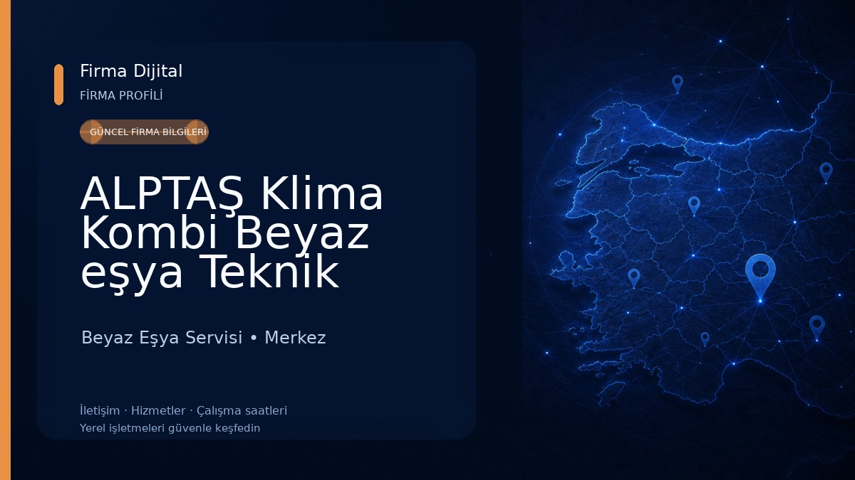 ALPTAŞ Klima Kombi Beyaz eşya Teknik Servis