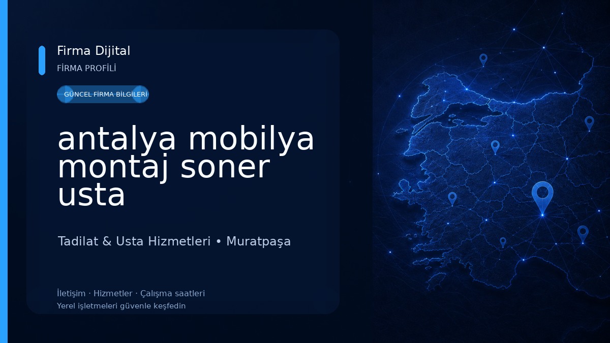 antalya mobilya montaj soner usta 