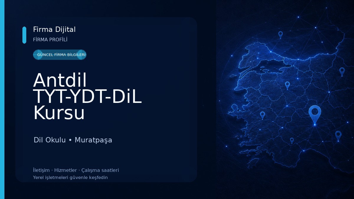 Antdil TYT-YDT-DiL Kursu Dil Okulu