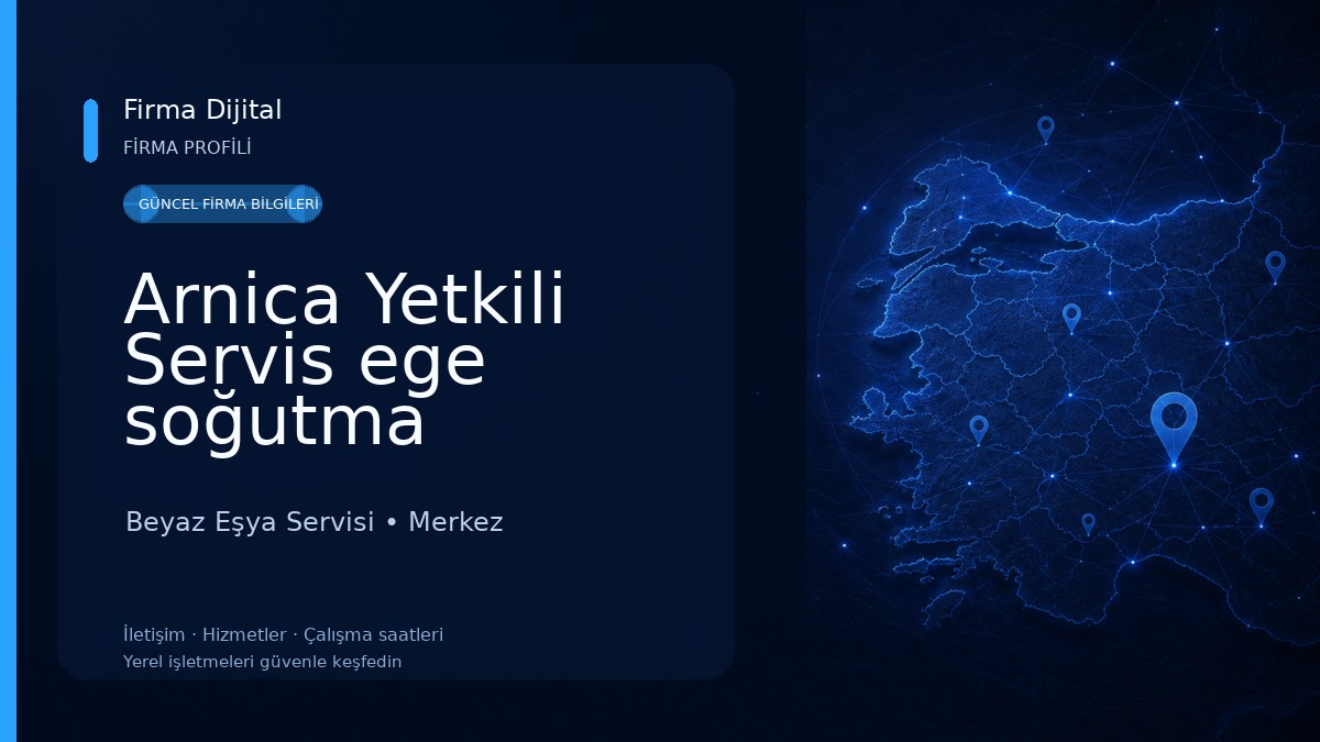 Arnica Yetkili Servis ege soğutma Beyaz Eşya Servisi