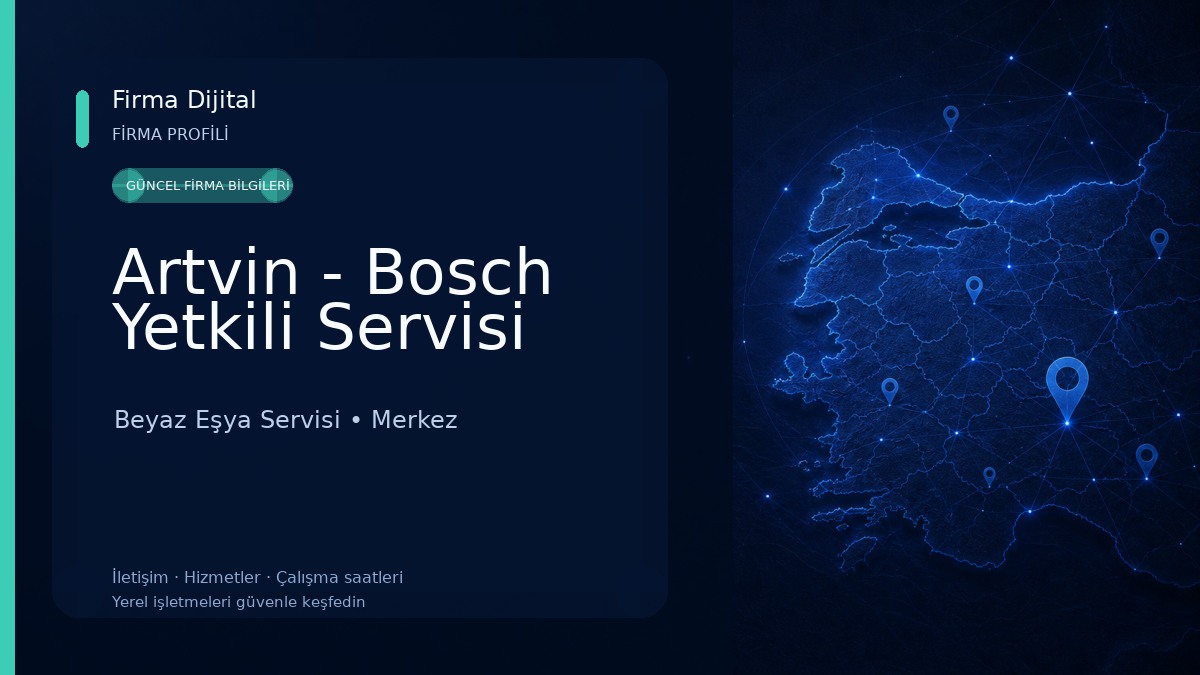 Artvin - Bosch Yetkili Servisi Beyaz Eşya Servisi