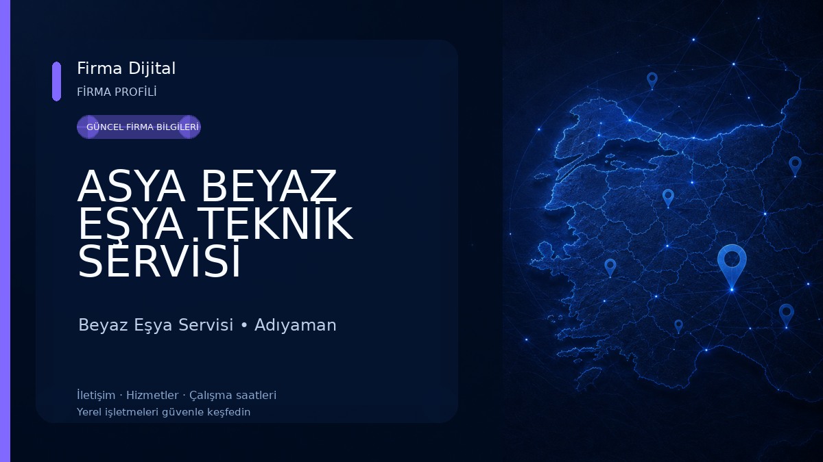 ASYA BEYAZ EŞYA TEKNİK SERVİSİ Beyaz Eşya Servisi