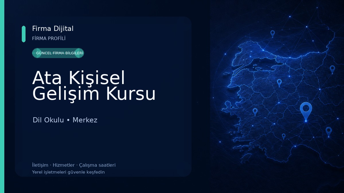 Ata Kişisel Gelişim Kursu Dil Okulu