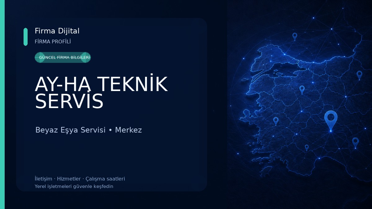 AY-HA TEKNİK SERVİS Beyaz Eşya Servisi