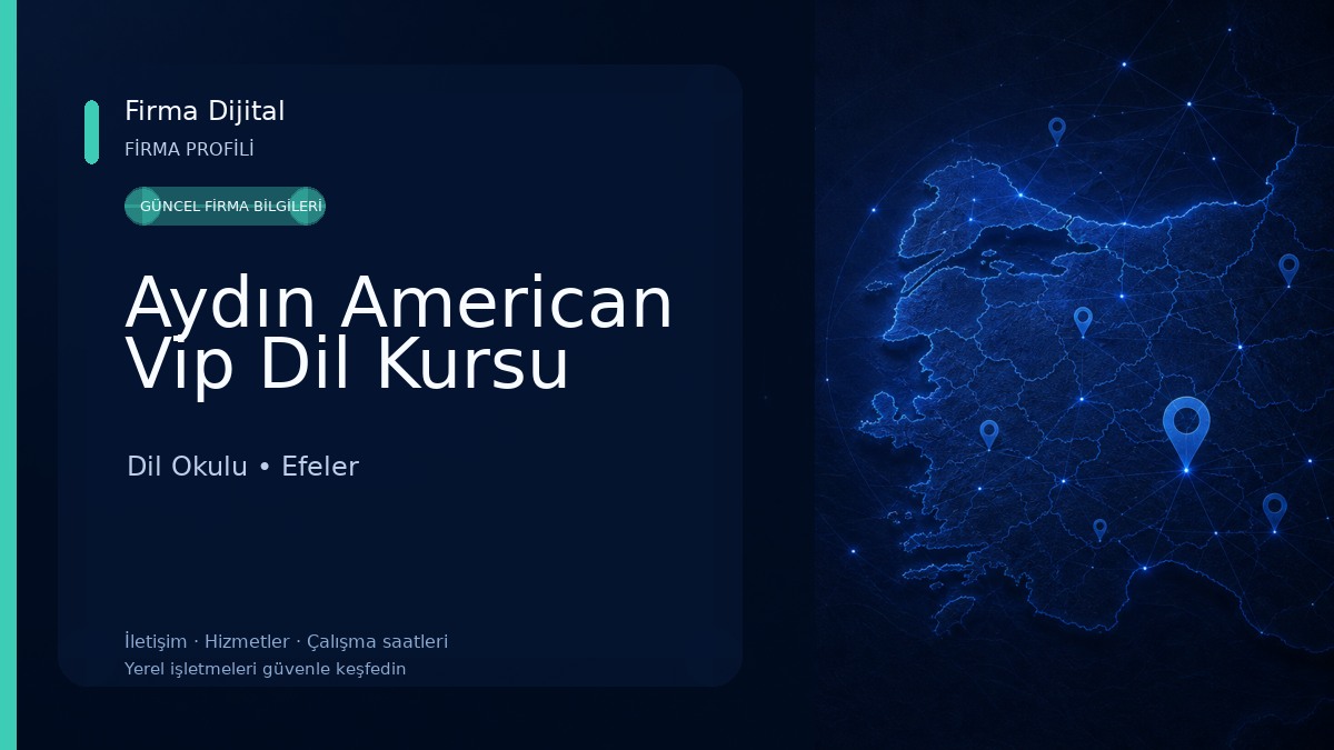 Aydın American Vip Dil Kursu Dil Okulu