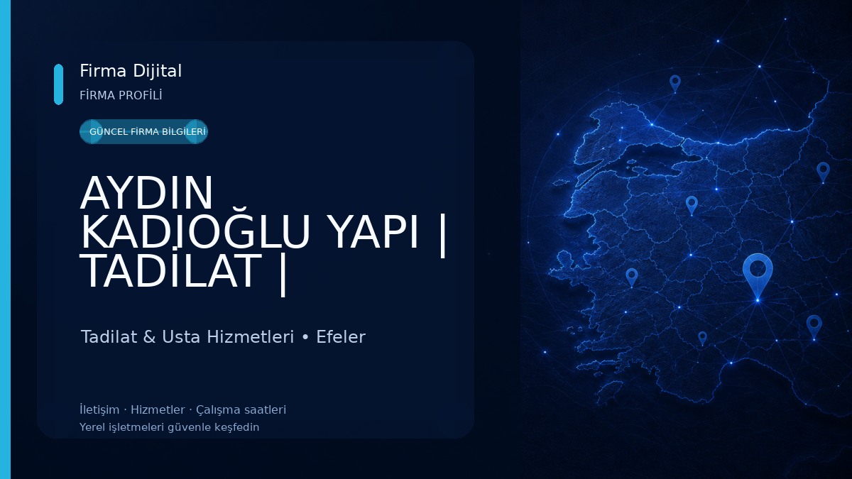 AYDIN KADIOĞLU YAPI | TADİLAT | İNŞAAT Tadilat & Usta Hizmetleri