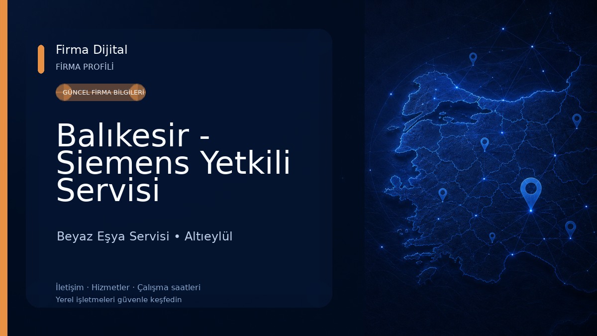 Balıkesir - Siemens Yetkili Servisi Beyaz Eşya Servisi