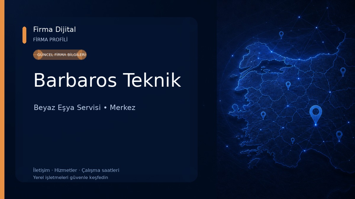 Barbaros Teknik Beyaz Eşya Servisi