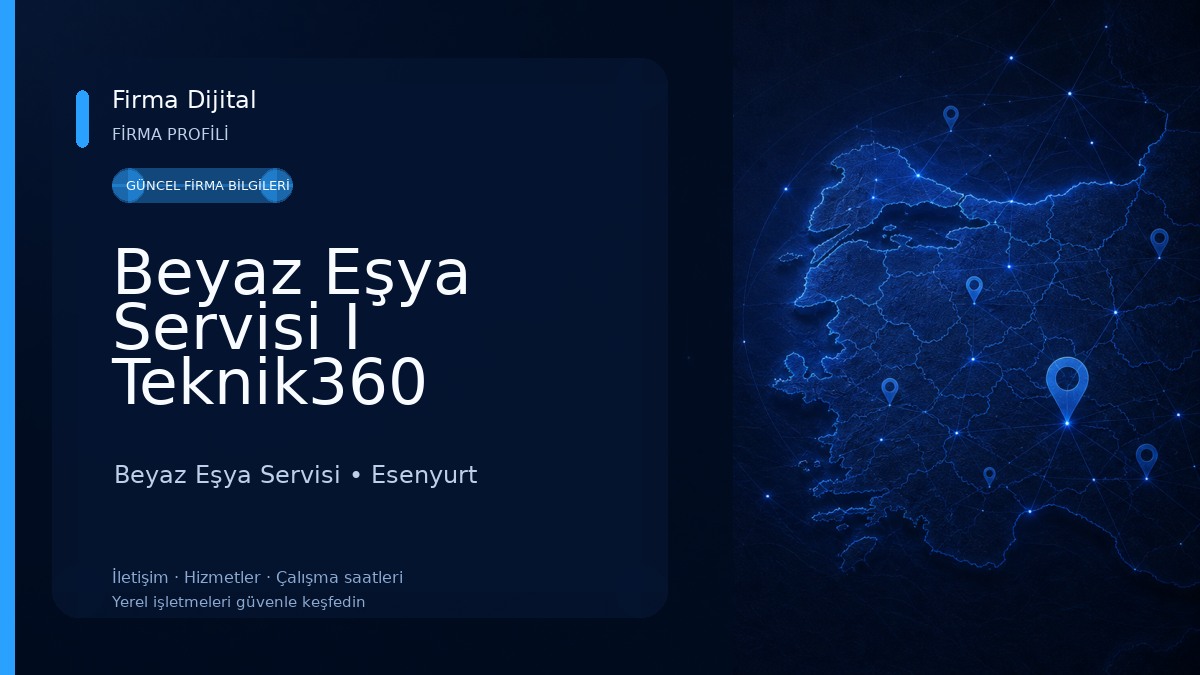 Beyaz Eşya Servisi I Teknik360 Beyaz Eşya Servisi