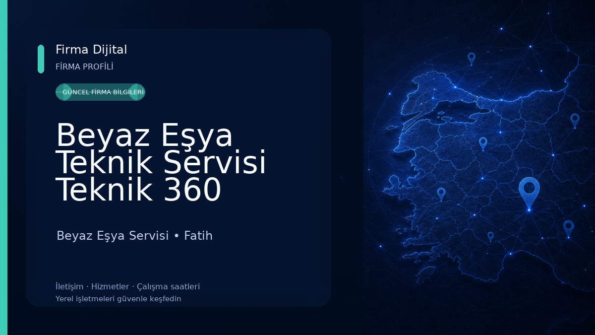 Beyaz Eşya Teknik Servisi Teknik 360 Beyaz Eşya Servisi