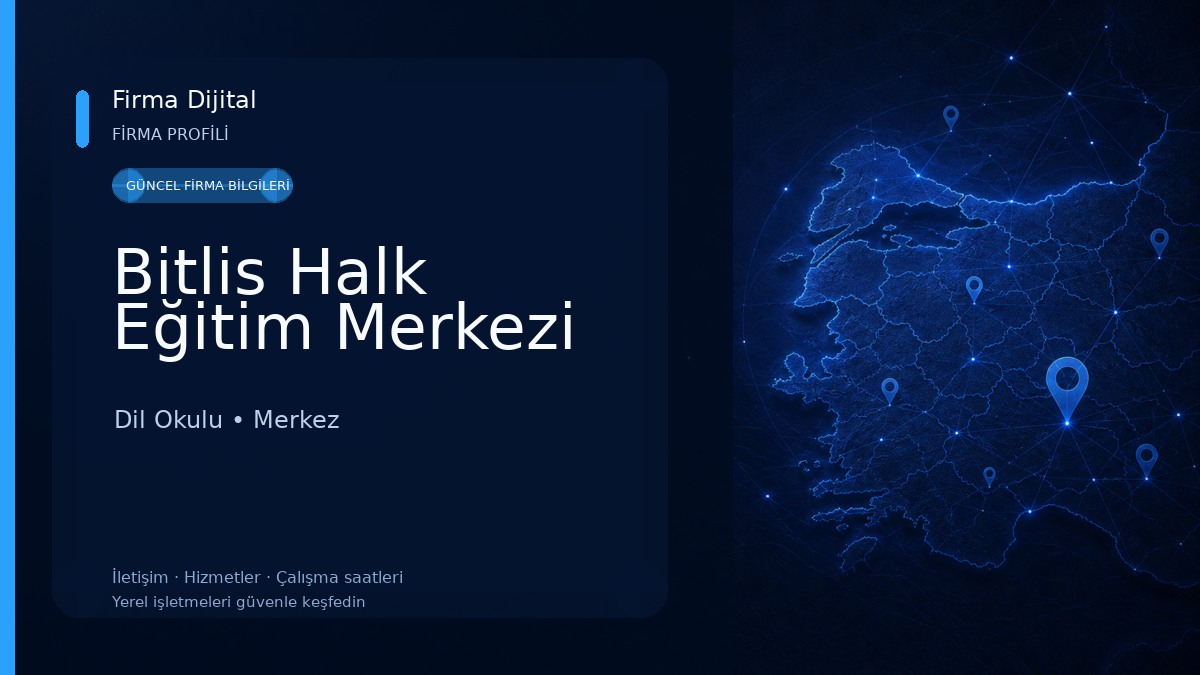 Bitlis Halk Eğitim Merkezi 