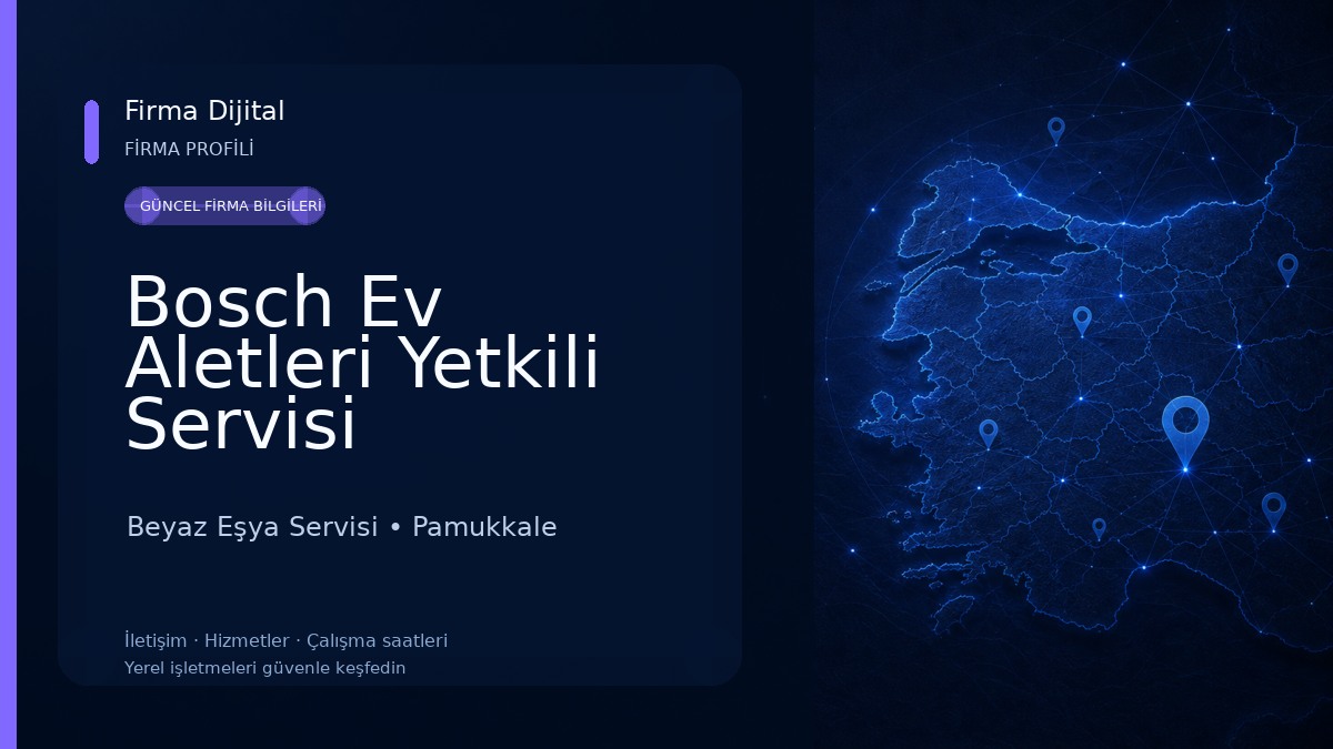 Bosch Ev Aletleri Yetkili Servisi
