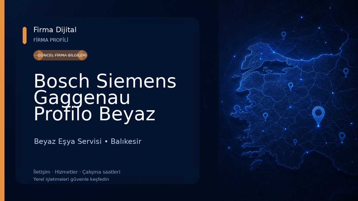 Bosch Siemens Gaggenau Profilo Beyaz Eşya Yetkili Merkez Servis