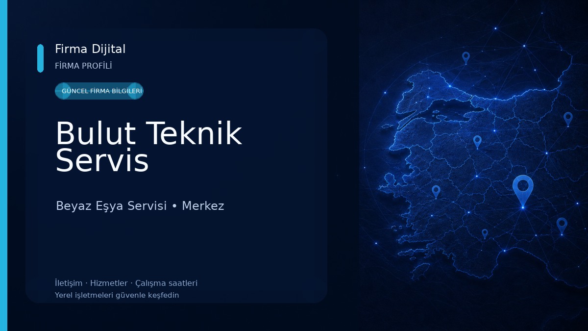 Bulut Teknik Servis Beyaz Eşya Servisi