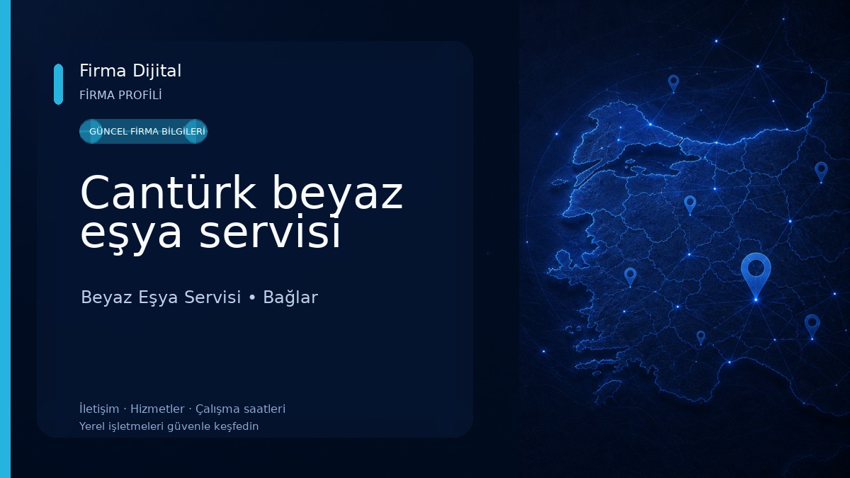Cantürk beyaz eşya servisi 