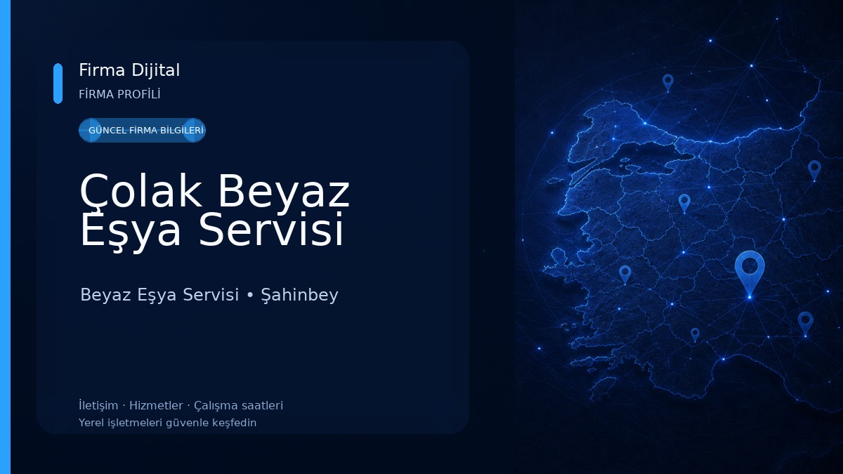 Çolak Beyaz Eşya Servisi Beyaz Eşya Servisi