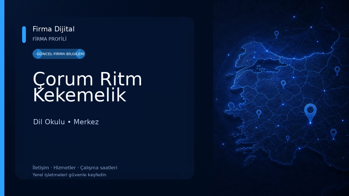 Çorum Ritm Kekemelik Dil Okulu