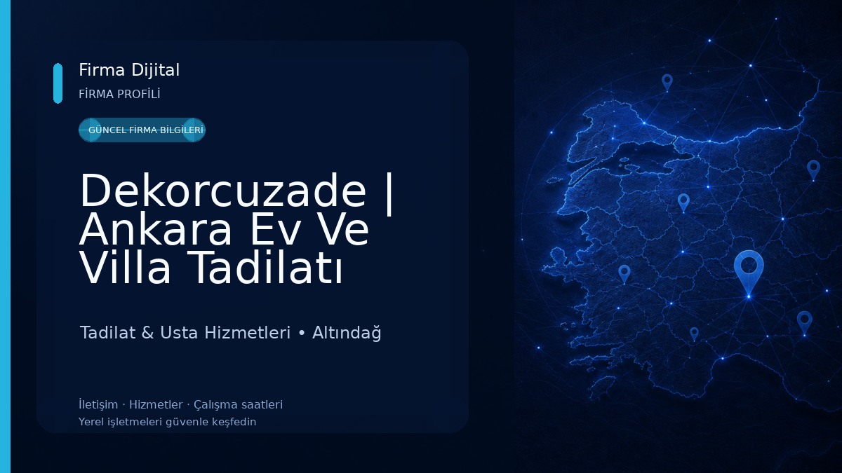 Dekorcuzade | Ankara Ev Ve Villa Tadilatı Tadilat & Usta Hizmetleri
