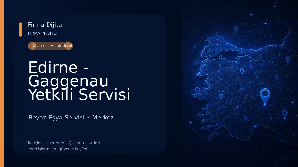 Edirne - Gaggenau Yetkili Servisi Beyaz Eşya Servisi