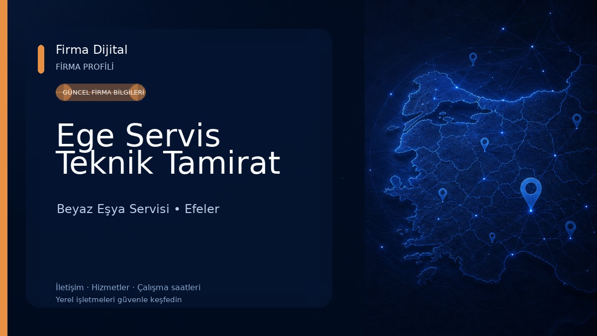 Ege Servis Teknik Tamirat Beyaz Eşya Servisi