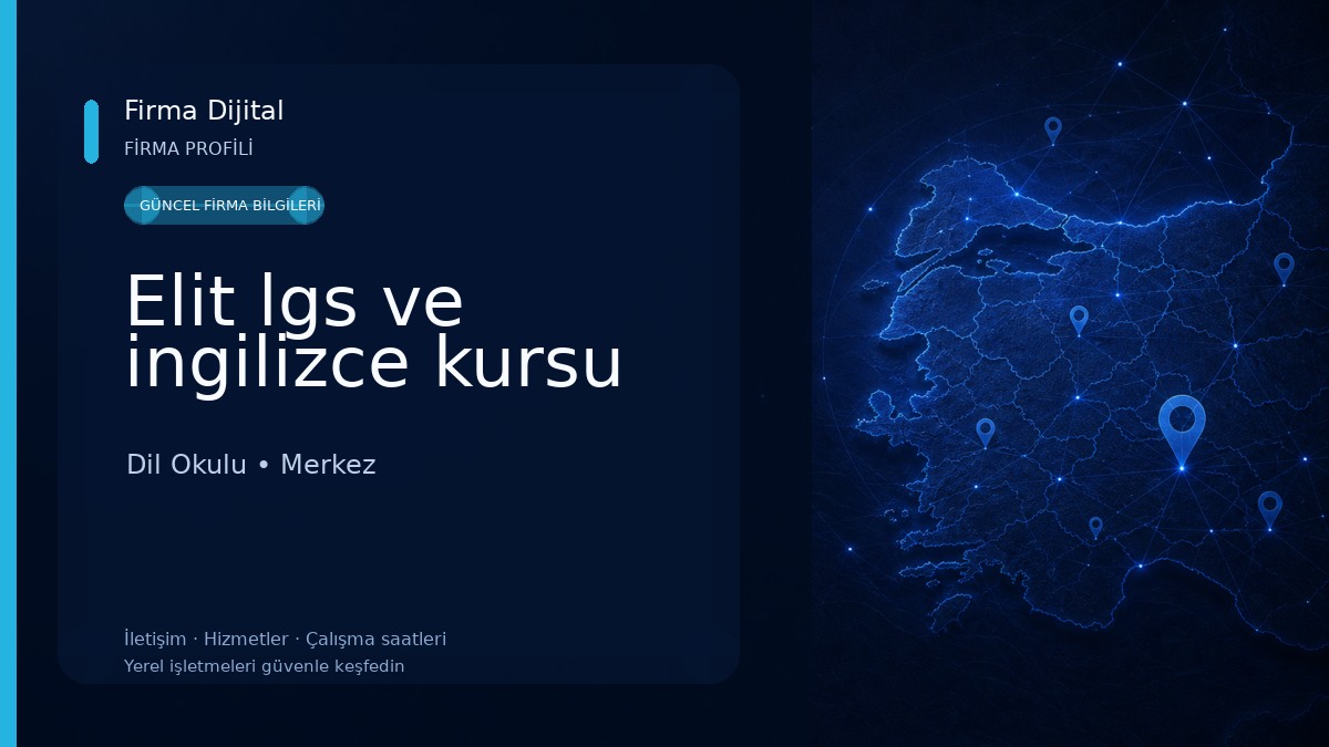 Elit lgs ve ingilizce kursu Dil Okulu