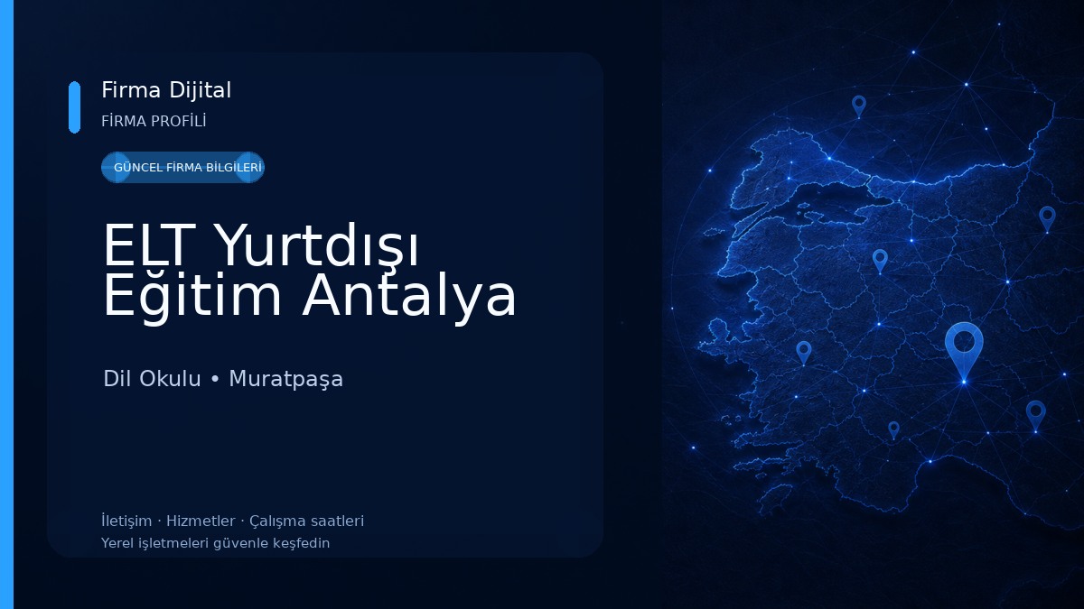 ELT Yurtdışı Eğitim Antalya Dil Okulu