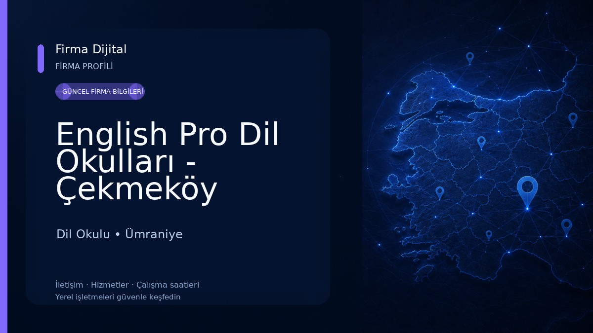 English Pro Dil Okulları - Çekmeköy Şubesi Dil Okulu