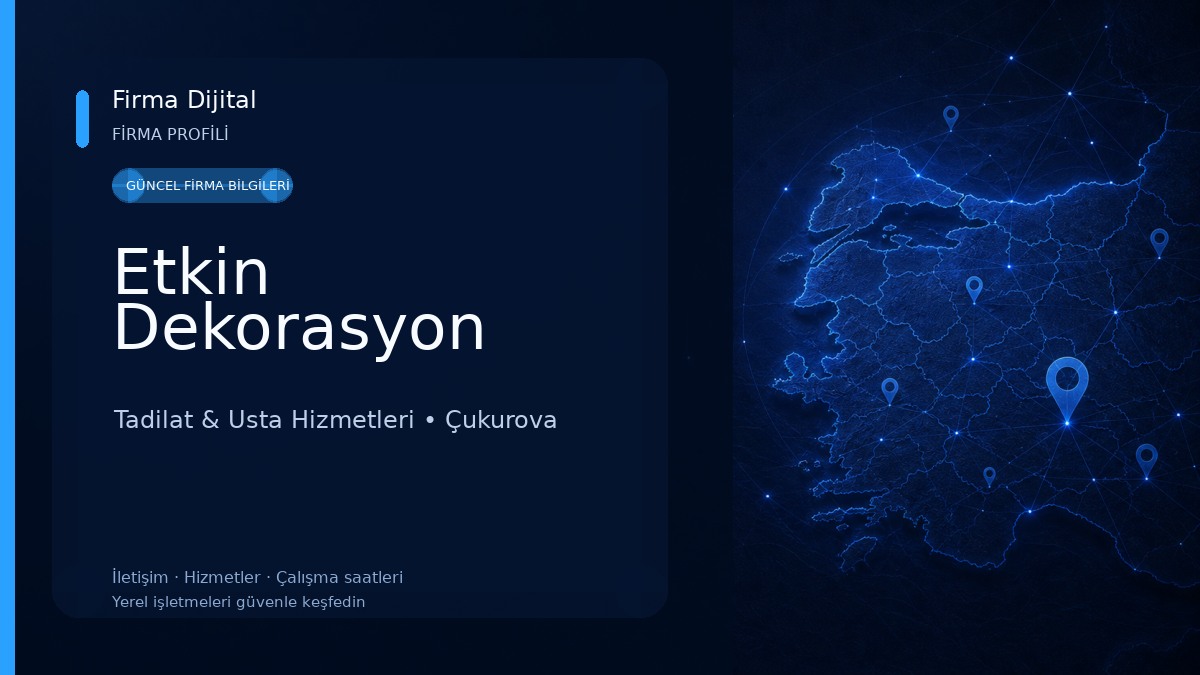 Etkin Dekorasyon Tadilat & Usta Hizmetleri