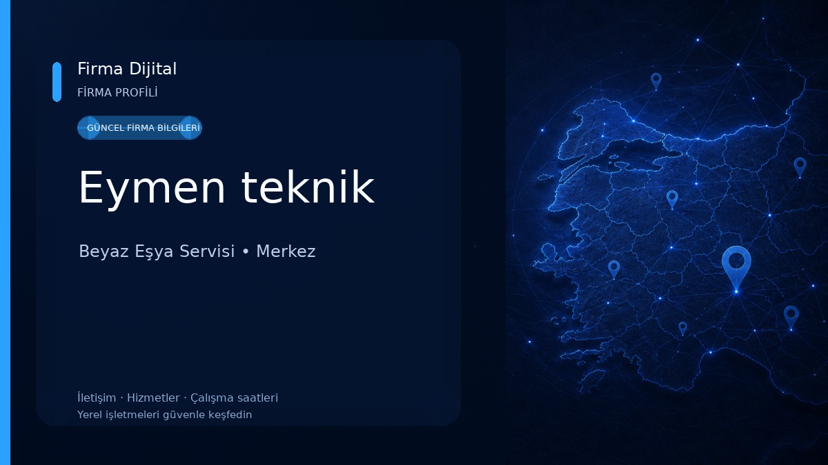 Eymen teknik Beyaz Eşya Servisi