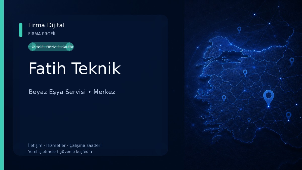Fatih Teknik Beyaz Eşya Servisi