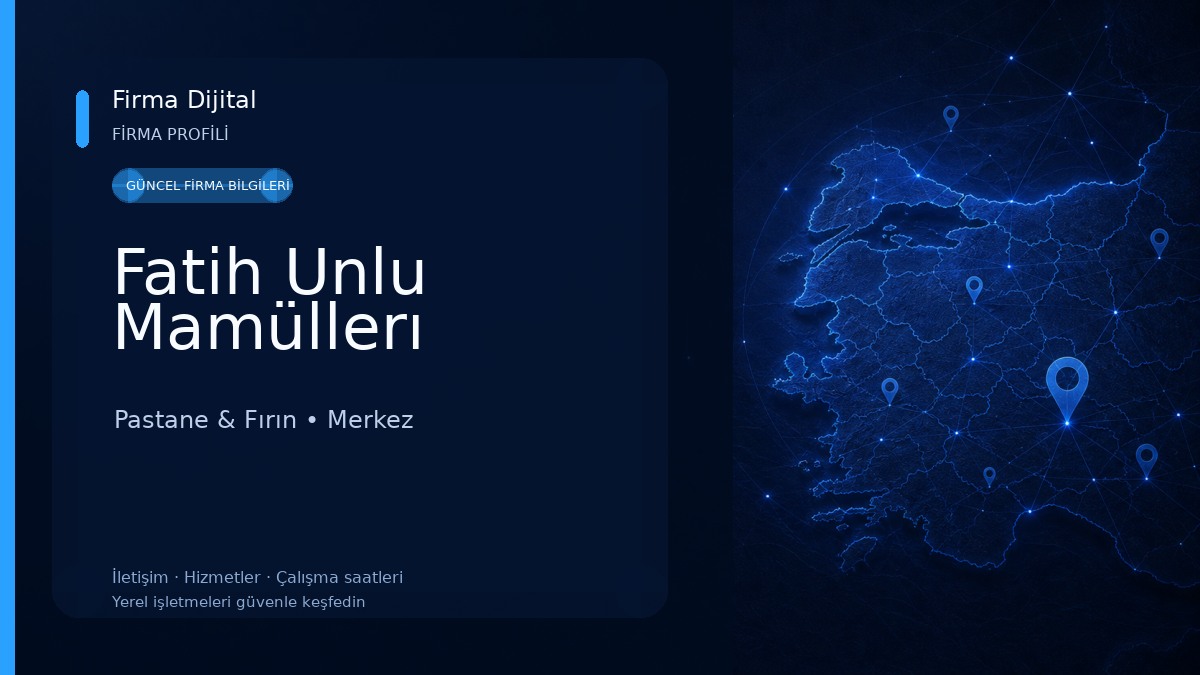 Fatih Unlu Mamüllerı Pastane & Fırın