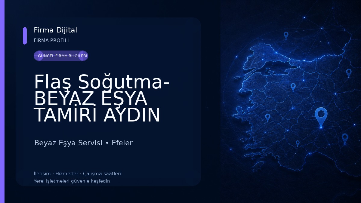 Flaş Soğutma- BEYAZ EŞYA TAMİRİ AYDIN Beyaz Eşya Servisi