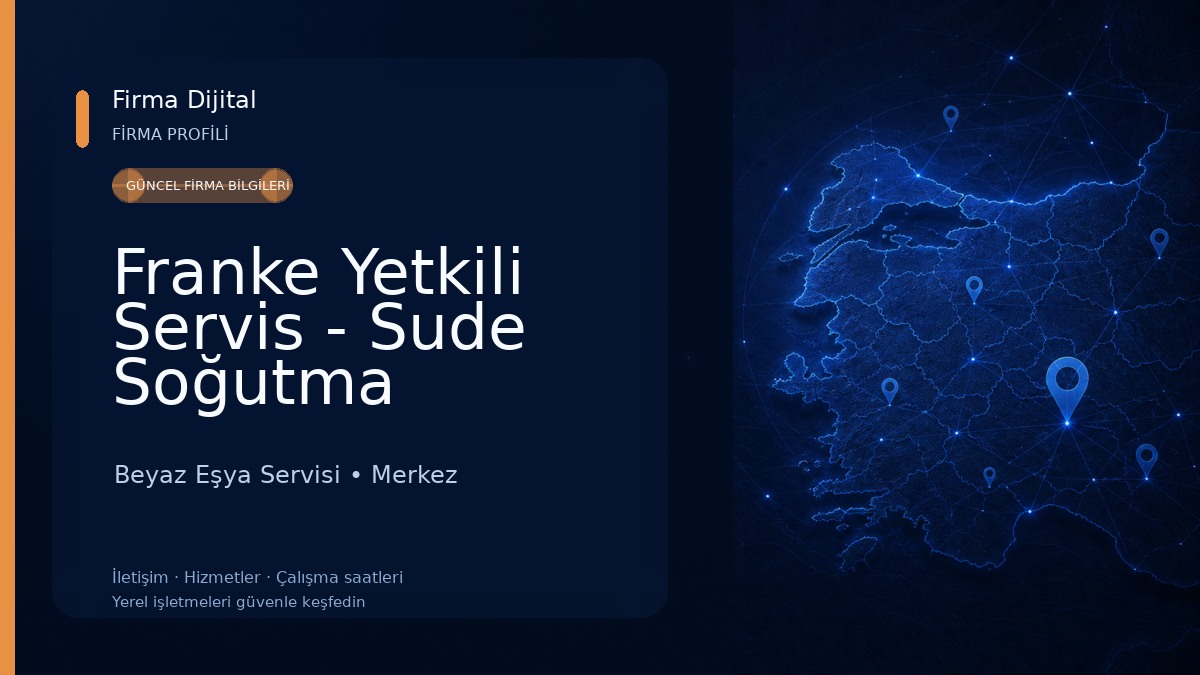 Franke Yetkili Servis - Sude Soğutma