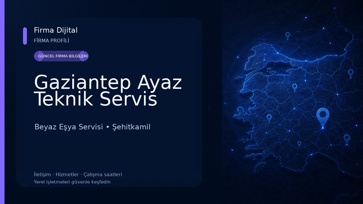 Gaziantep Ayaz Teknik Servis Beyaz Eşya Servisi