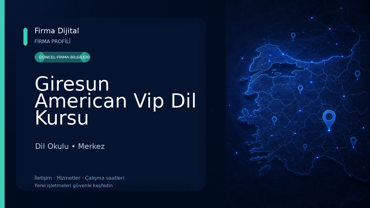 Giresun American Vip Dil Kursu 
