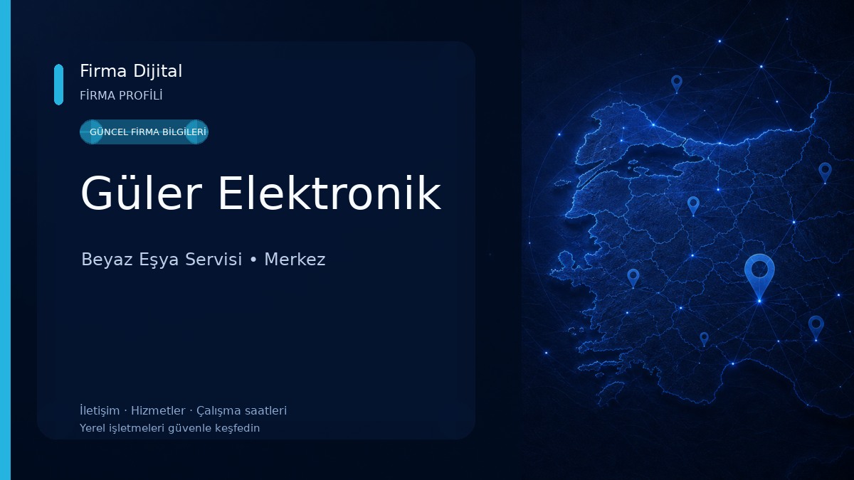 Güler Elektronik Beyaz Eşya Servisi