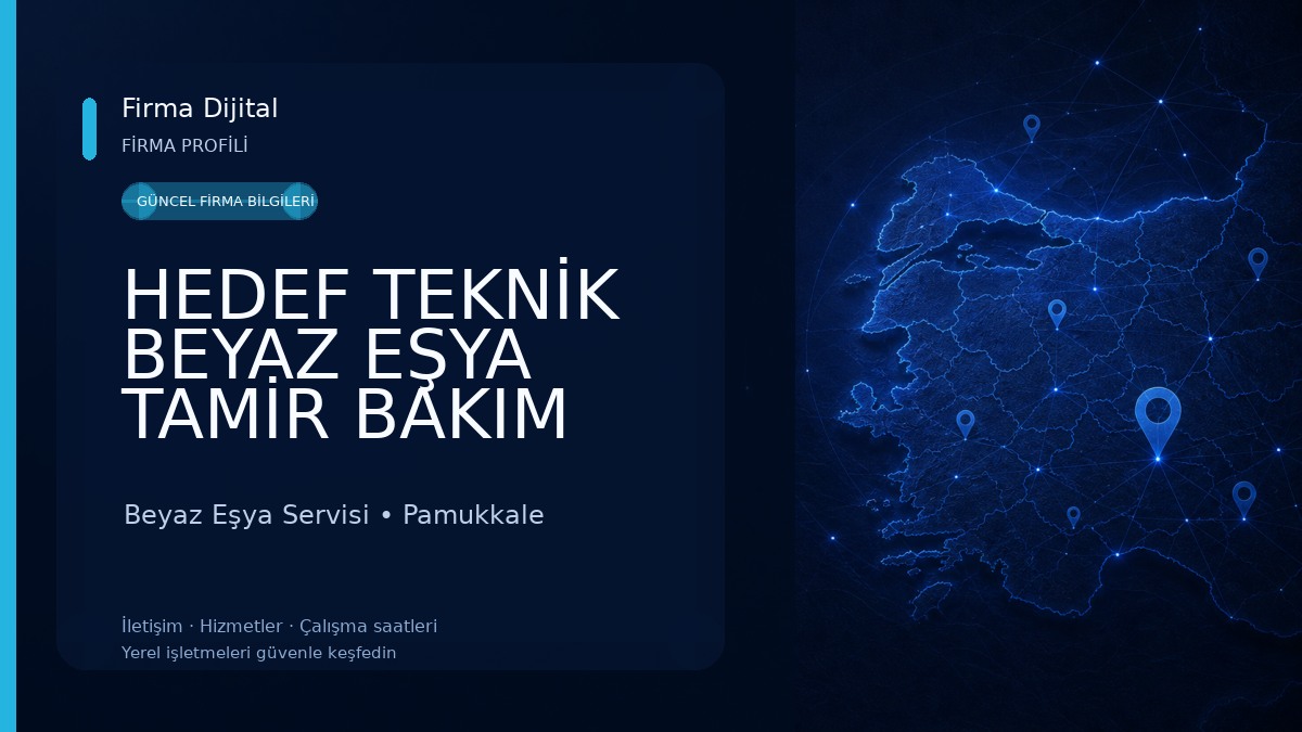 HEDEF TEKNİK BEYAZ EŞYA TAMİR BAKIM SERVİSİ 
