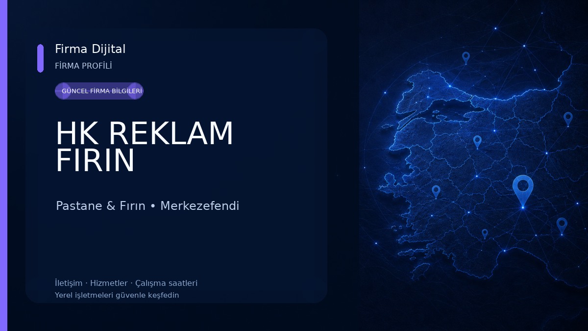 HK REKLAM FIRIN Pastane & Fırın