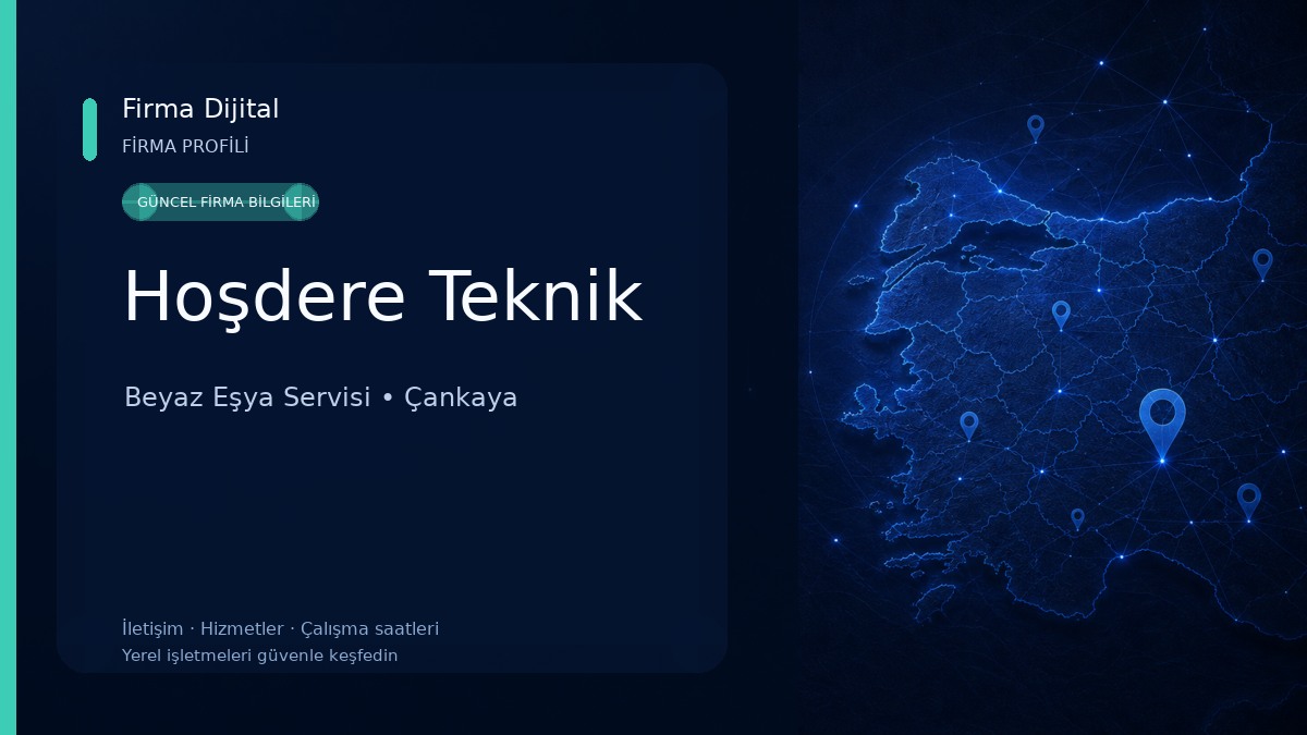 Hoşdere Teknik Beyaz Eşya Servisi