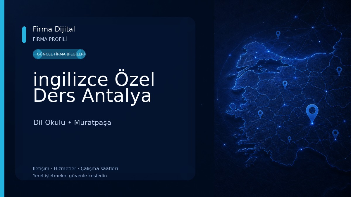 ingilizce Özel Ders Antalya 