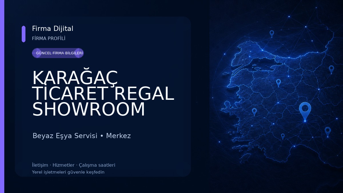 KARAĞAÇ TİCARET REGAL SHOWROOM Beyaz Eşya Servisi